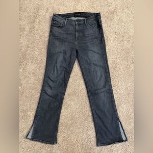 Black Orchid Naomi Jeans Women size 28 Black  Bootcut Stretch Denim Split Ankle